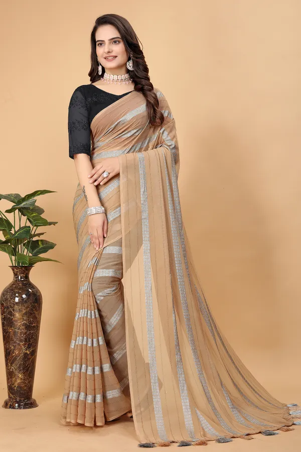 Beige_Chiffon_Self_Design_Bollywood_Saree_For_Women