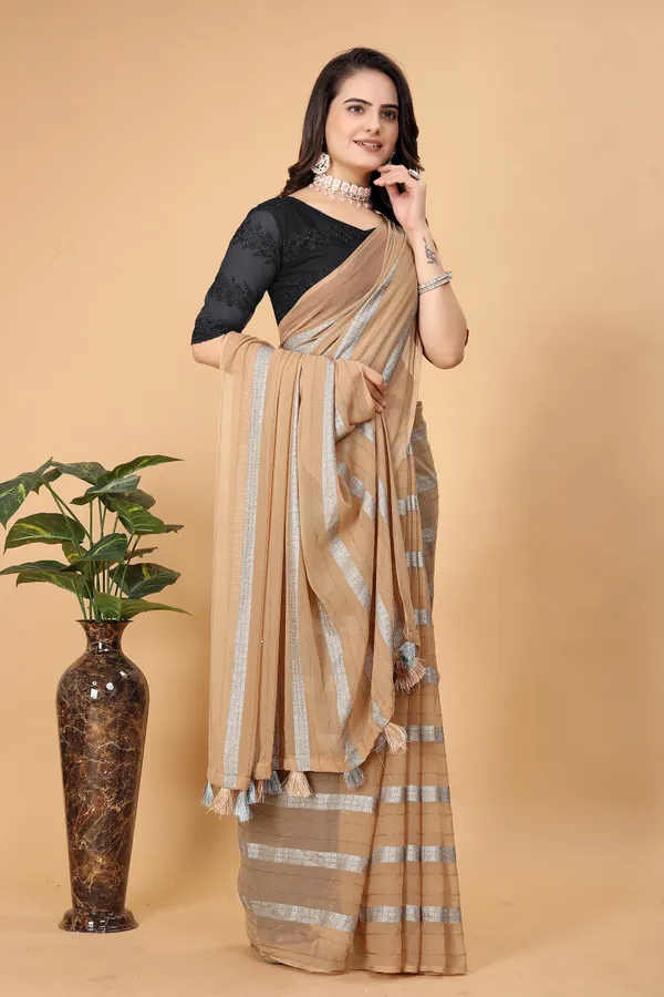 Beige_Chiffon_Self_Design_Bollywood_Saree_For_Women