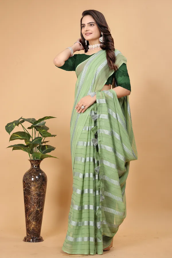 Light_Green_Chiffon_Self_Design_Bollywood_Saree_For_Women