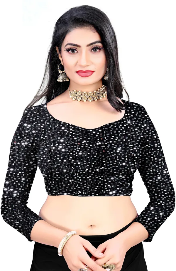 Grey_Lycra_Blend_Solid/Plain_Bollywood_Saree_For_Women