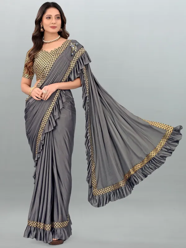 Grey_Lycra_Blend_Embellished_Bollywood_Saree_For_Women