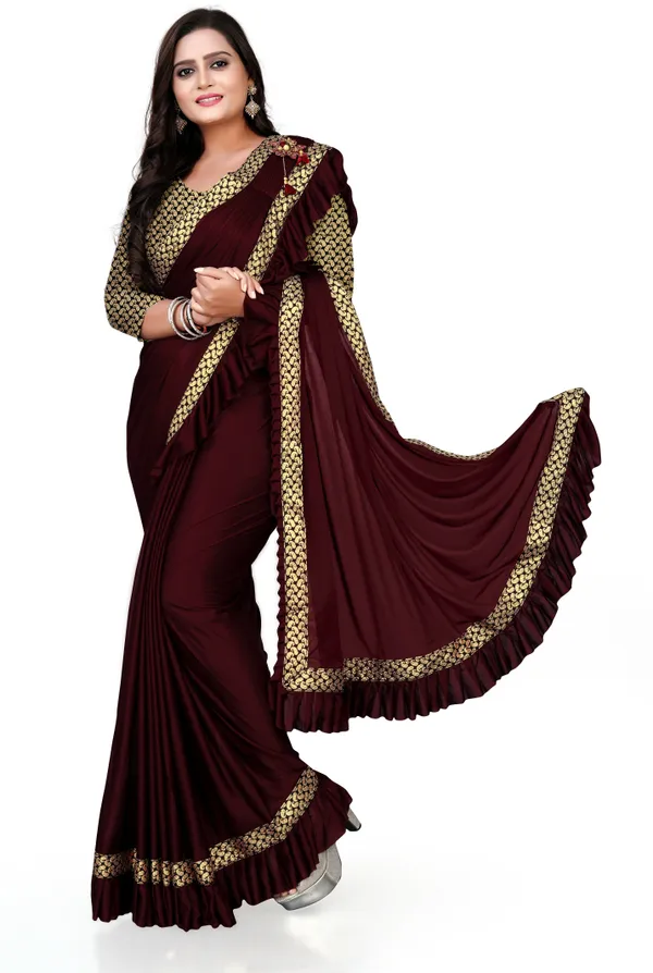 Maroon_Lycra_Blend_Embellished_Bollywood_Saree_For_Women