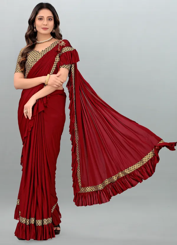 Red_Lycra_Blend_Embellished_Bollywood_Saree_For_Women