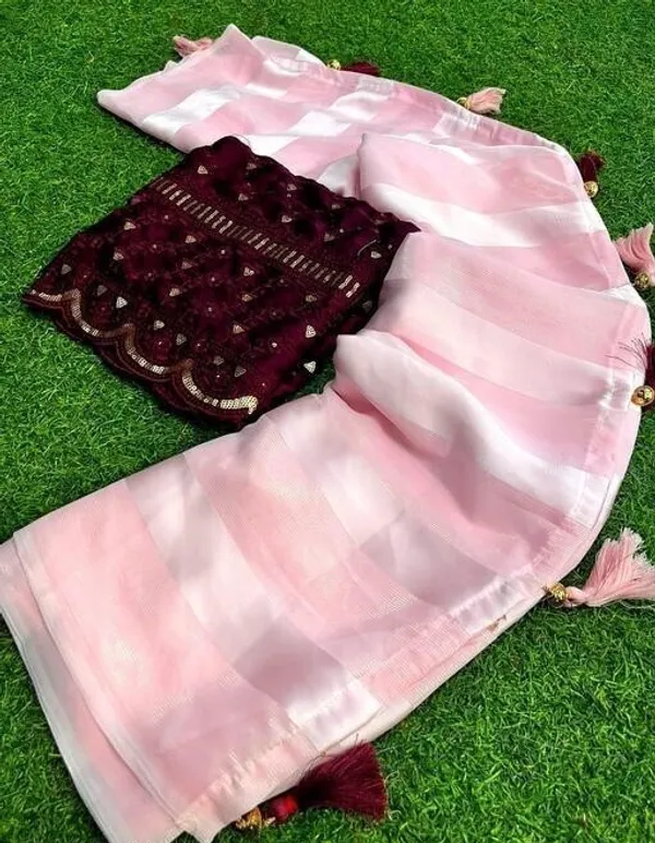 Pink_Georgette_Self_Design_Bollywood_Saree_For_Women