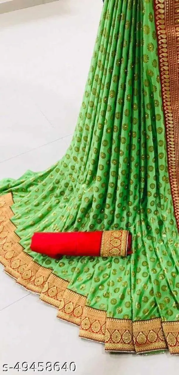 Green_Lycra_Blend_Printed_Daily_Wear_Saree_For_Women
