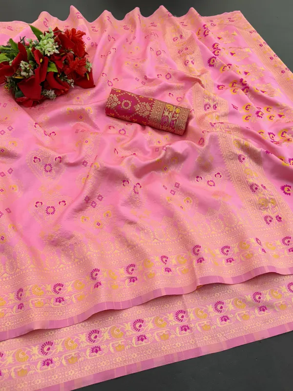 Pink_Cotton_Blend_Woven_Banarasi_Saree_For_Women