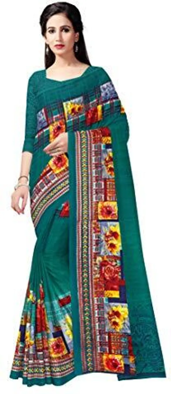 Blue_Georgette_Printed_Daily_Wear_Saree_For_Women
