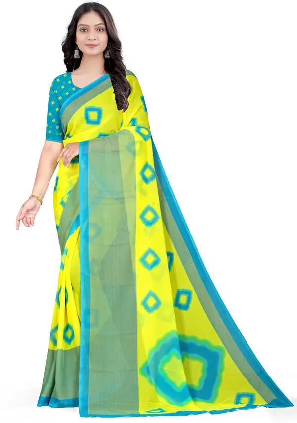 Light_Blue_Georgette_Printed_Daily_Wear_Saree_For_Women