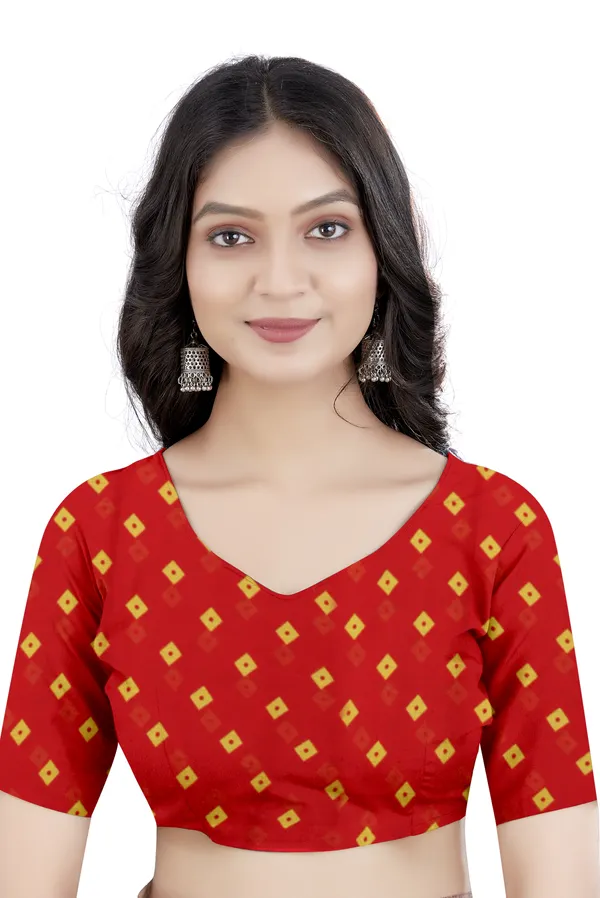 Red_Georgette_Printed_Daily_Wear_Saree_For_Women