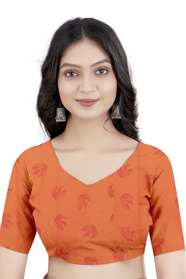 Cream_Georgette_Printed_Daily_Wear_Saree_For_Women