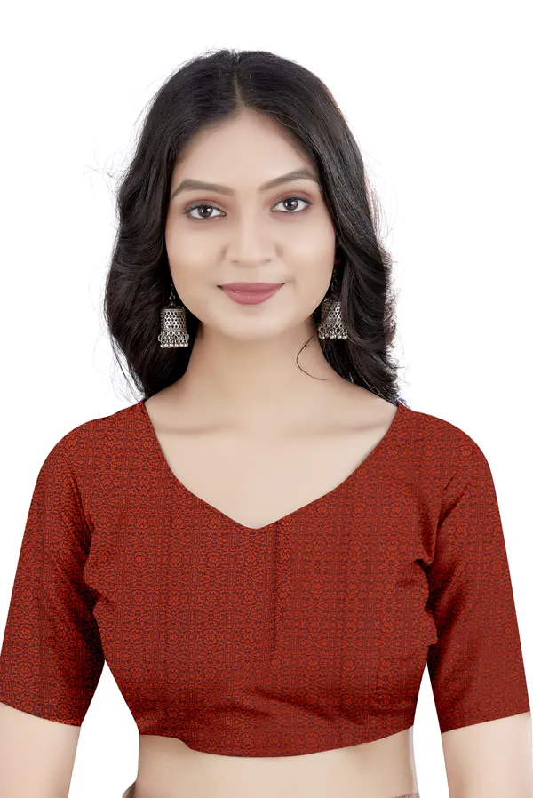 Maroon_Georgette_Printed_Daily_Wear_Saree_For_Women