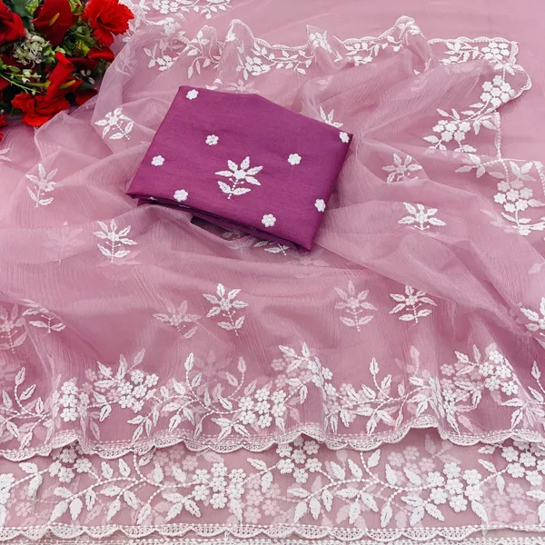 Magenta_Organza_Embroidered_Bollywood_Saree_For_Women