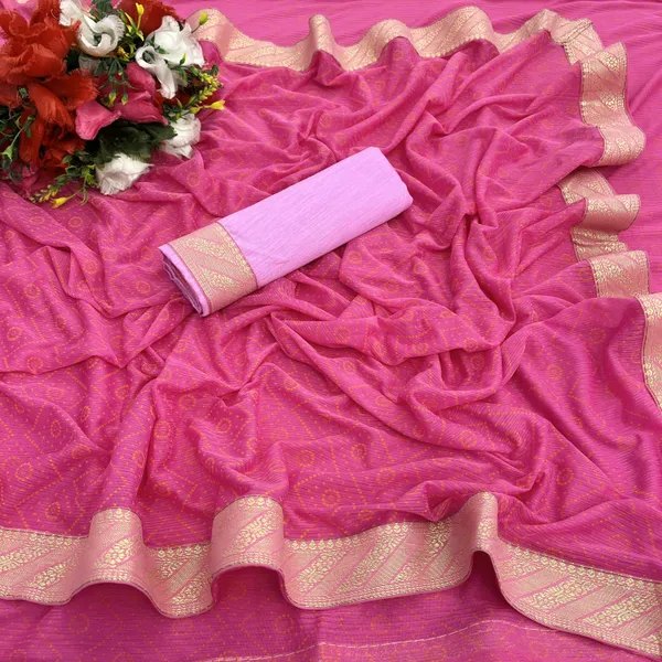 Pink_Lycra_Blend_Printed_Banarasi_Saree_For_Women