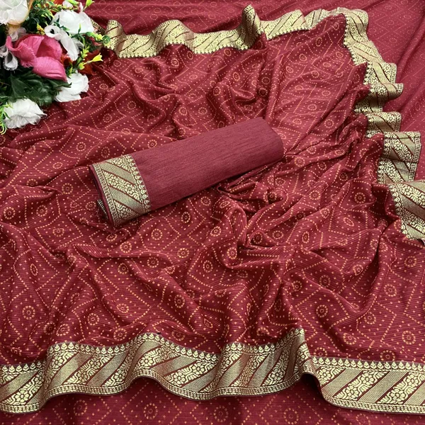 Purple_Lycra_Blend_Printed_Banarasi_Saree_For_Women