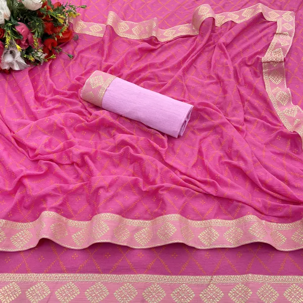 Pink_Lycra_Blend_Printed_Banarasi_Saree_For_Women