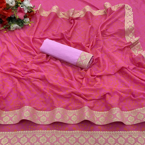 Pink_Lycra_Blend_Printed_Banarasi_Saree_For_Women