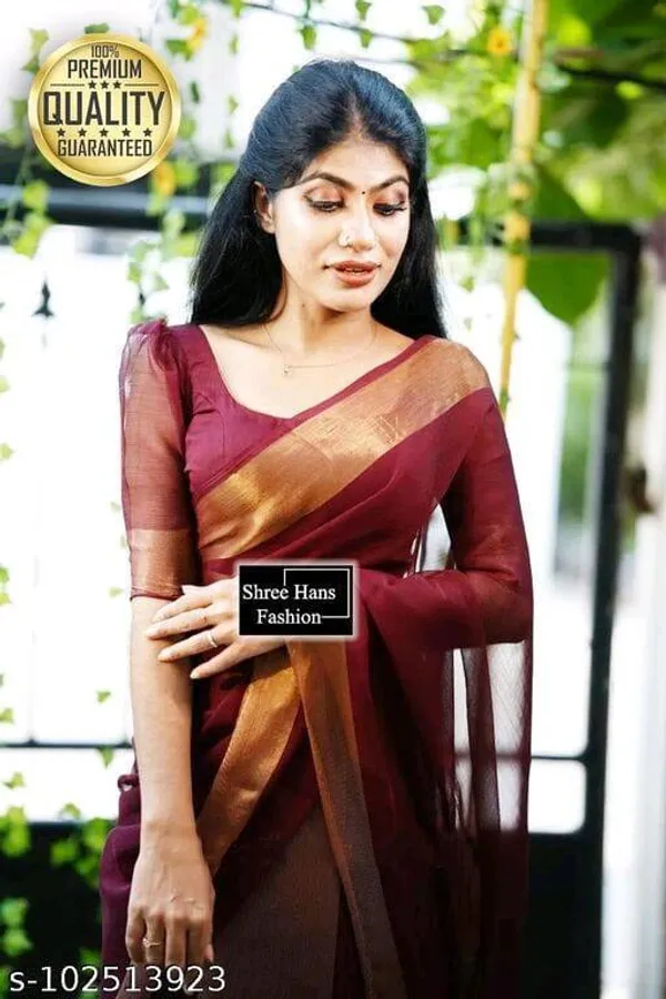 Dark_Green_Georgette_Woven_Bollywood_Saree_For_Women