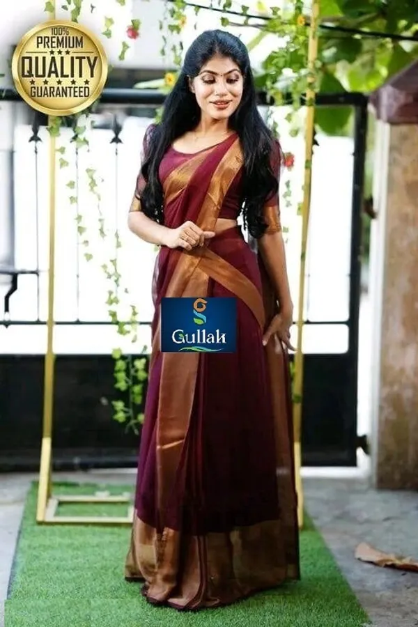 Dark_Green_Georgette_Woven_Bollywood_Saree_For_Women