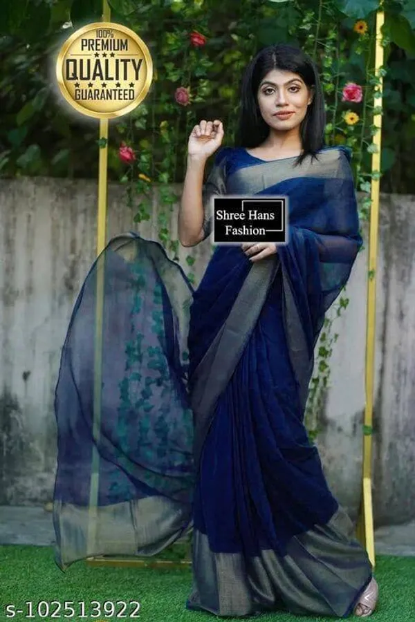 Dark_Green_Georgette_Woven_Bollywood_Saree_For_Women