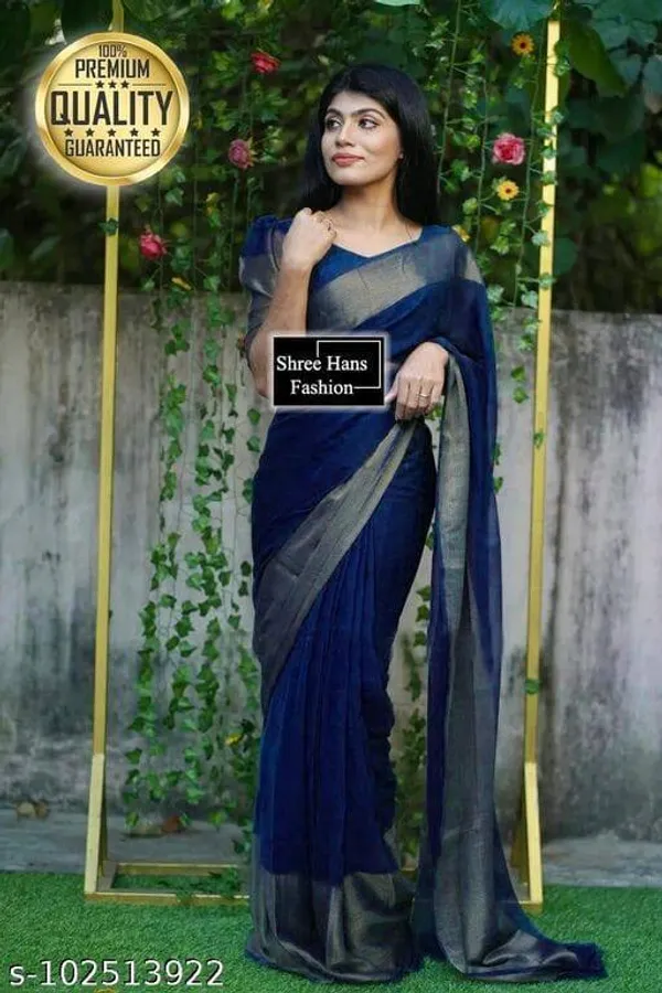 Dark_Green_Georgette_Woven_Bollywood_Saree_For_Women