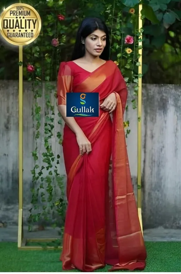 Dark_Green_Georgette_Woven_Bollywood_Saree_For_Women