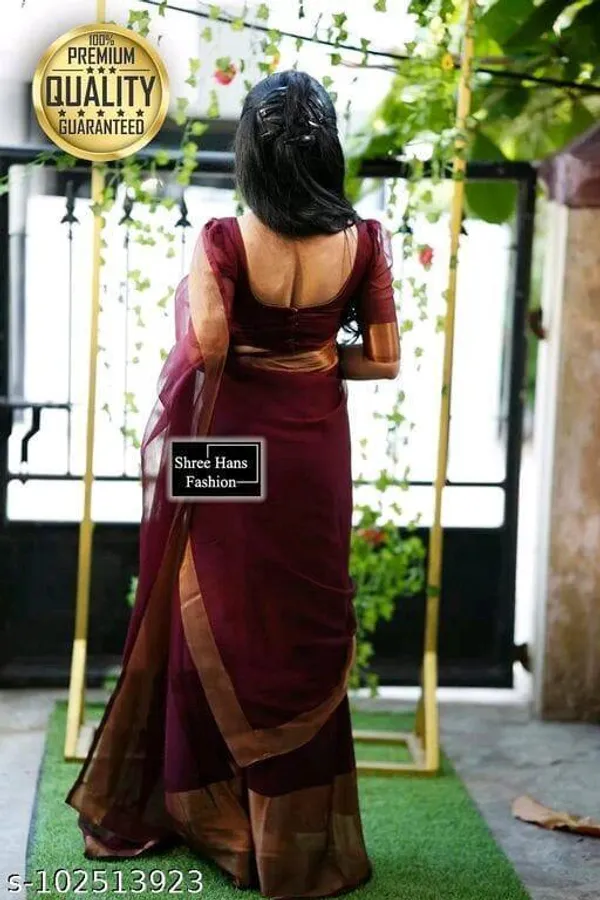Dark_Green_Georgette_Woven_Bollywood_Saree_For_Women