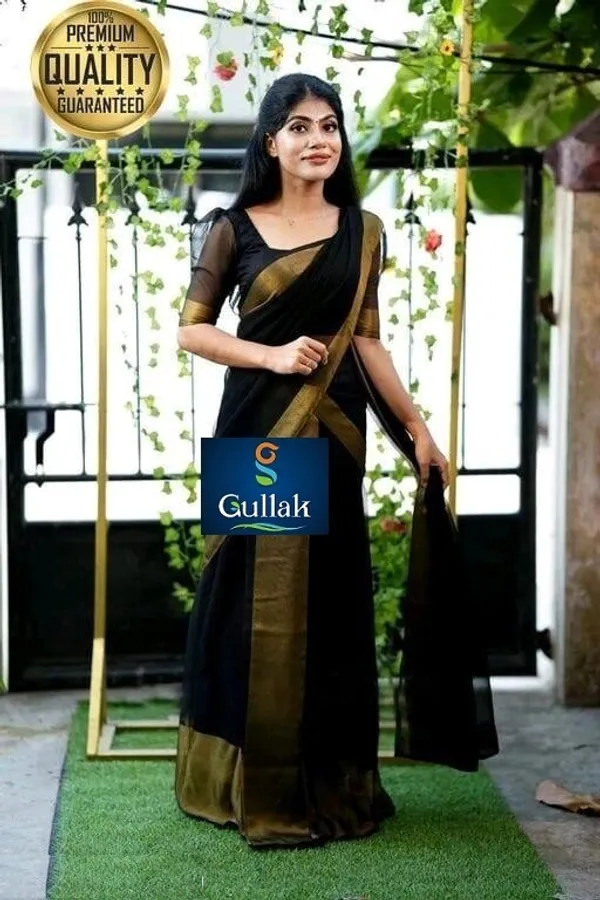 Dark_Green_Georgette_Woven_Bollywood_Saree_For_Women
