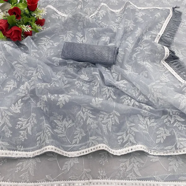 Grey_Lycra_Blend_Embroidered_Bollywood_Saree_For_Women