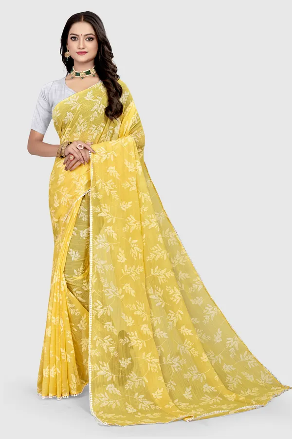 Green_Georgette_Printed_Banarasi_Saree_For_Women