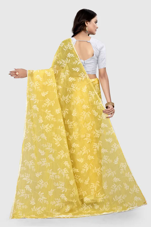 Green_Georgette_Printed_Banarasi_Saree_For_Women