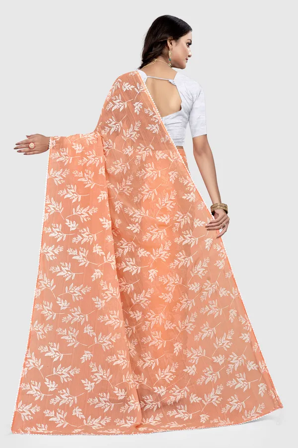 Green_Georgette_Printed_Banarasi_Saree_For_Women