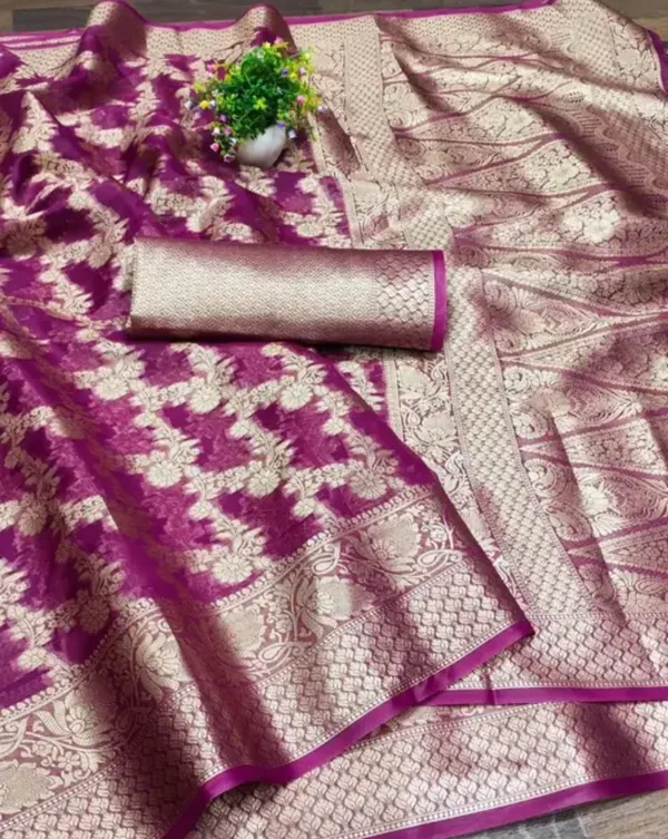 Purple_Premium_Organza_Saree_For_Women