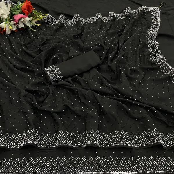 Black_Premium_Crepe_Saree_For_Women