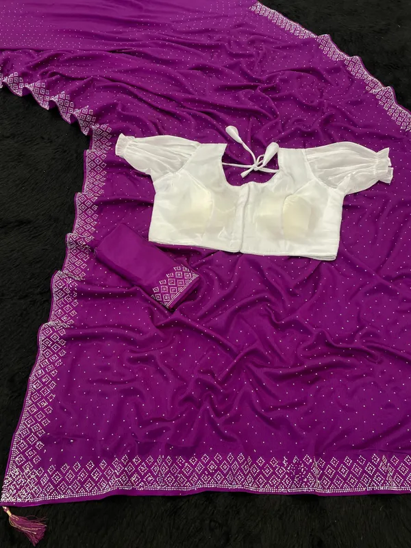 Purple_Premium_Crepe_Saree_For_Women