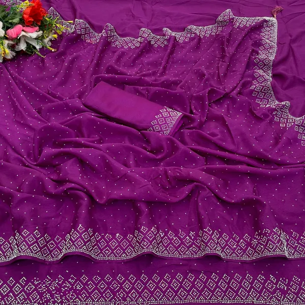Purple_Premium_Crepe_Saree_For_Women