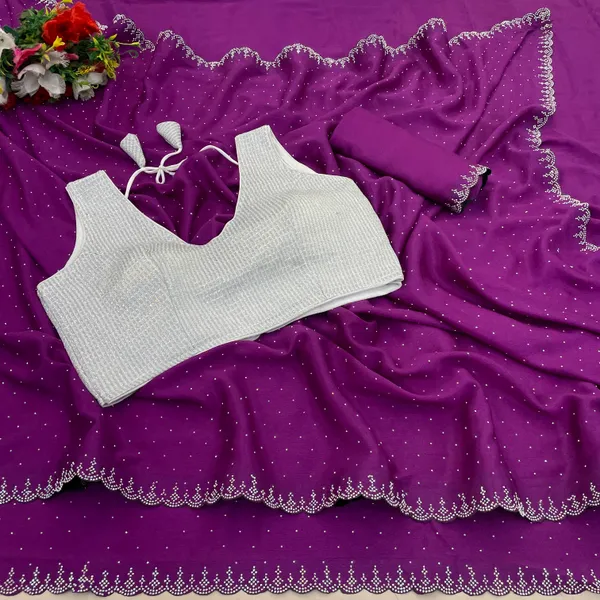 Purple_Premium_Crepe_Saree_For_Women