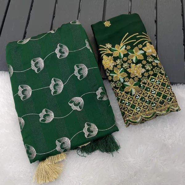 Green_Premium_Georgette_Saree_For_Women