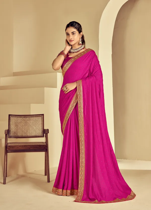 Pink_Satin_Silk_Traditional_Saree_For_Women