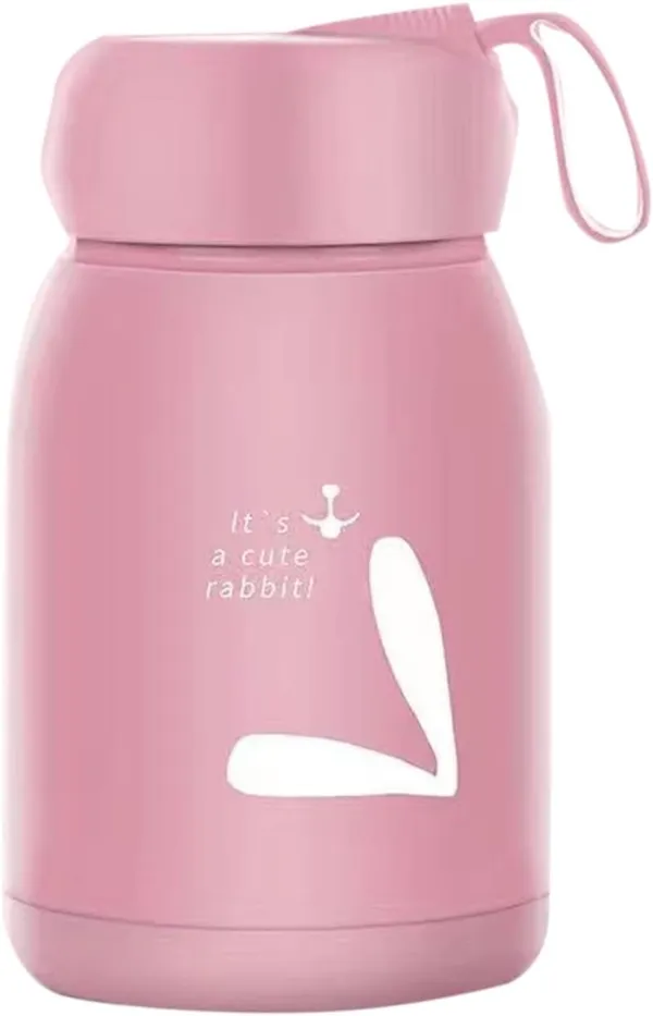 Leak_Proof_Little_Rabbit_Print_Glass_Water_Bottle_(Pink)