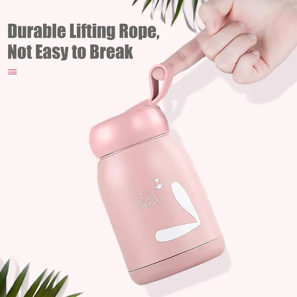 Leak_Proof_Little_Rabbit_Print_Glass_Water_Bottle_(Pink)