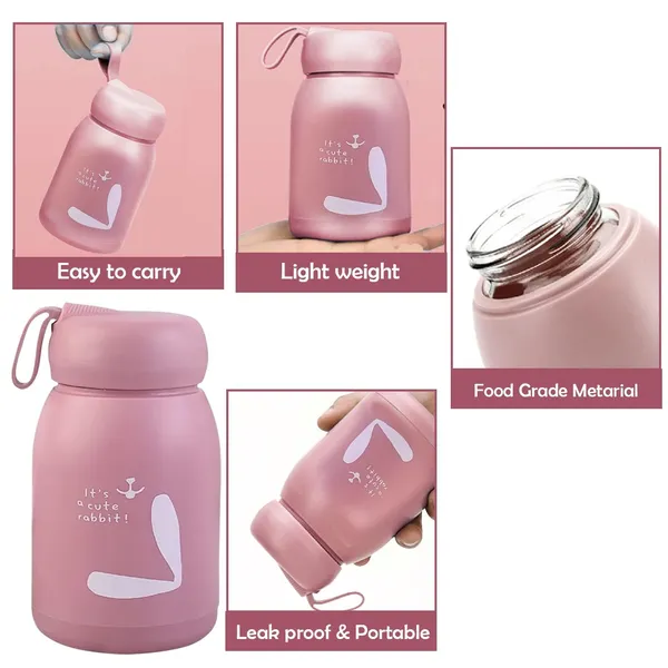 Leak_Proof_Little_Rabbit_Print_Glass_Water_Bottle_(Pink)