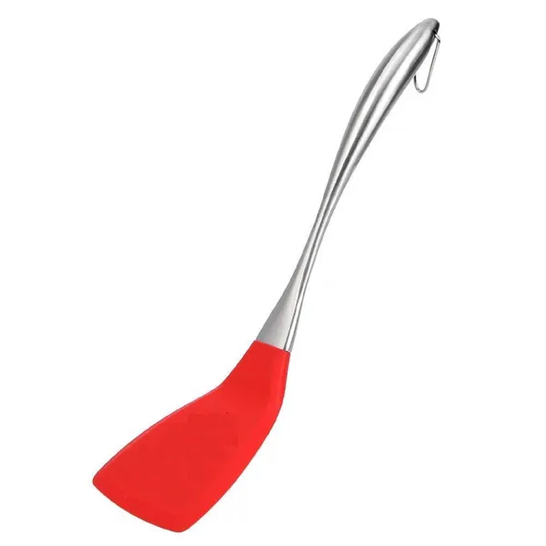 Red_Silicone_Stainless_Steel_Handle_Slotted_Spoon