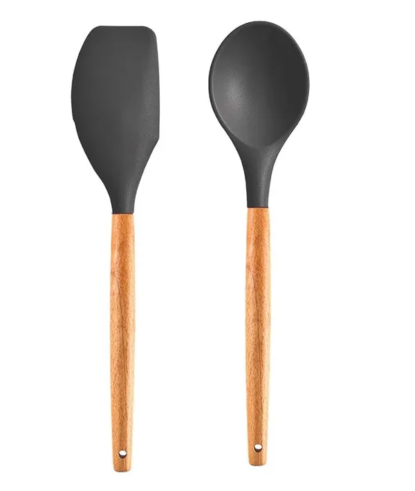 2_Piece_Silicone_Serving_Spoon_And_Mixing_Spatula_Set