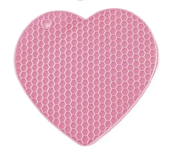 6_Piece_Non-Slip_Silicone_Trivet_Mats_(Pink)