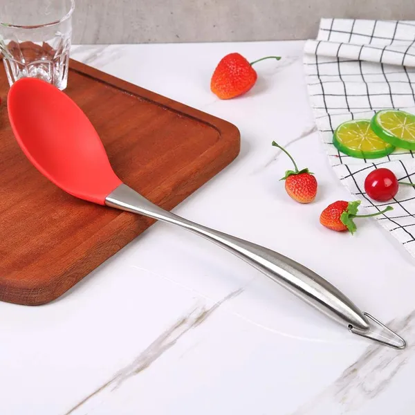 Red_&_Black_Silicone_Solid_Spoon_with_Stainless_Steel_Handle
