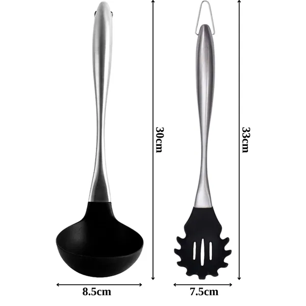 Black_Spatula_Soup_Laddle_and_Pasta_Server_Strainer_Set_