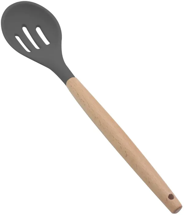 2_Piece_Wooden_Handle_Silicone_Slotted_Spoon_Set