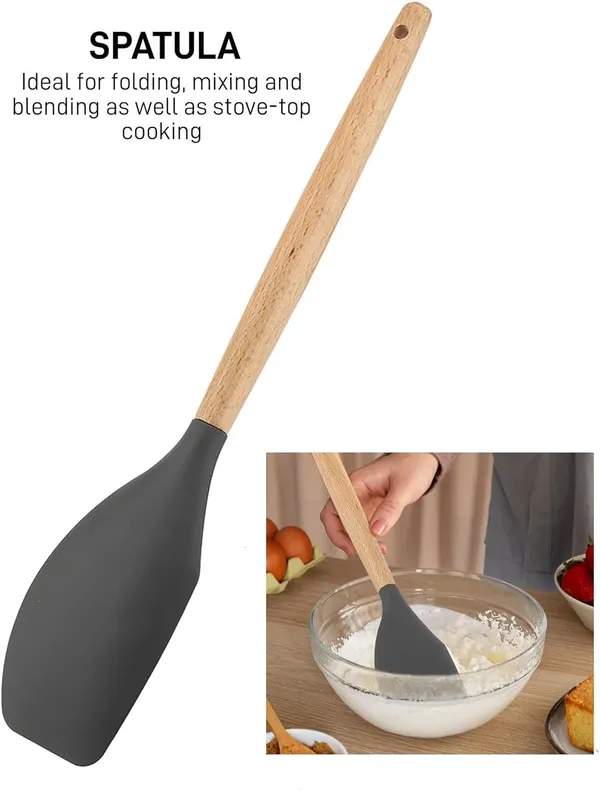 3_Piece_Slicone_Serving_Spoon,_Slotted_Turner,_Mixing_Spatula_Set