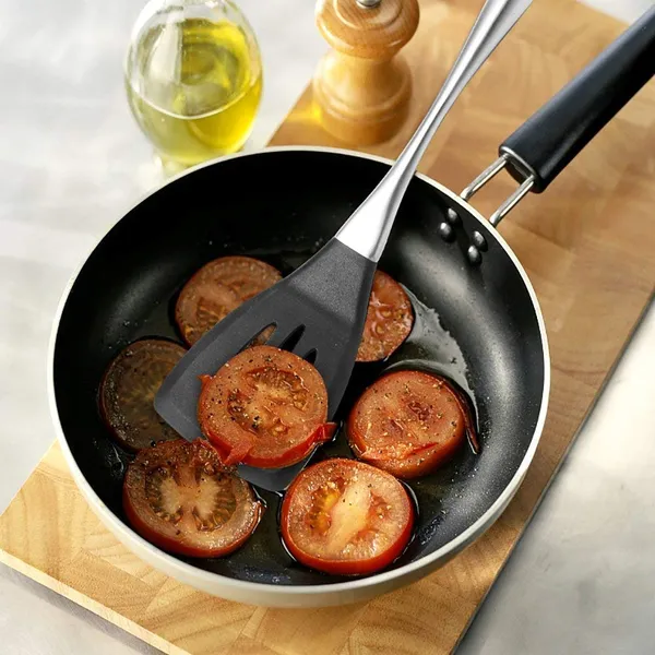 2_Pcs_Silicone_Pasta_Fork_and_Slotted_Spatula_Set_