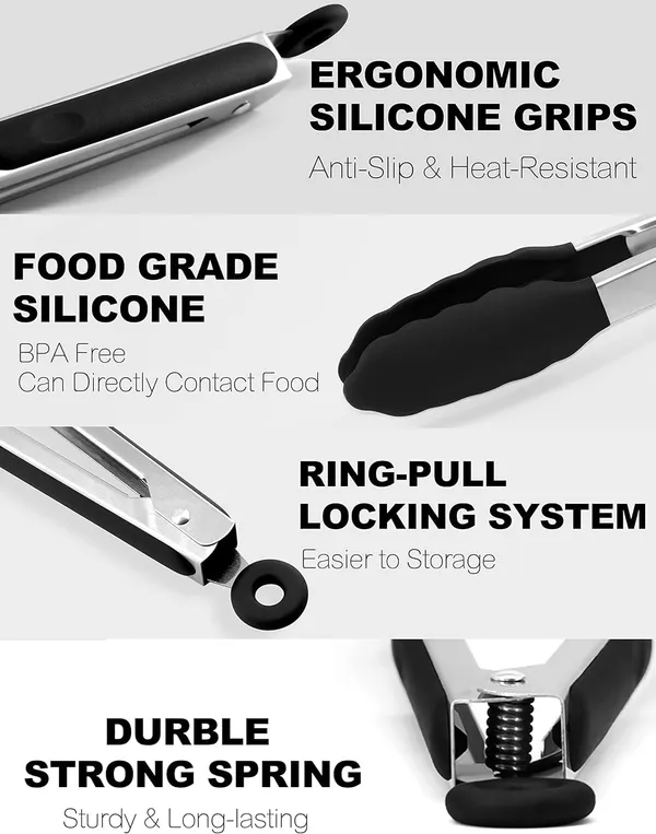 12_Inch_Silicone_Cooking_Tong_(Black)
